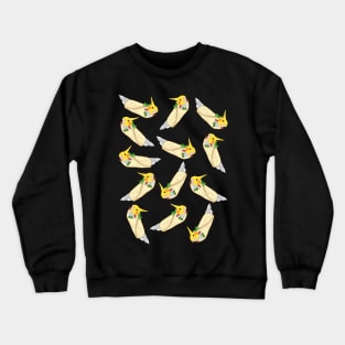 birbito - burrito cockatiel doodle pattern Crewneck Sweatshirt